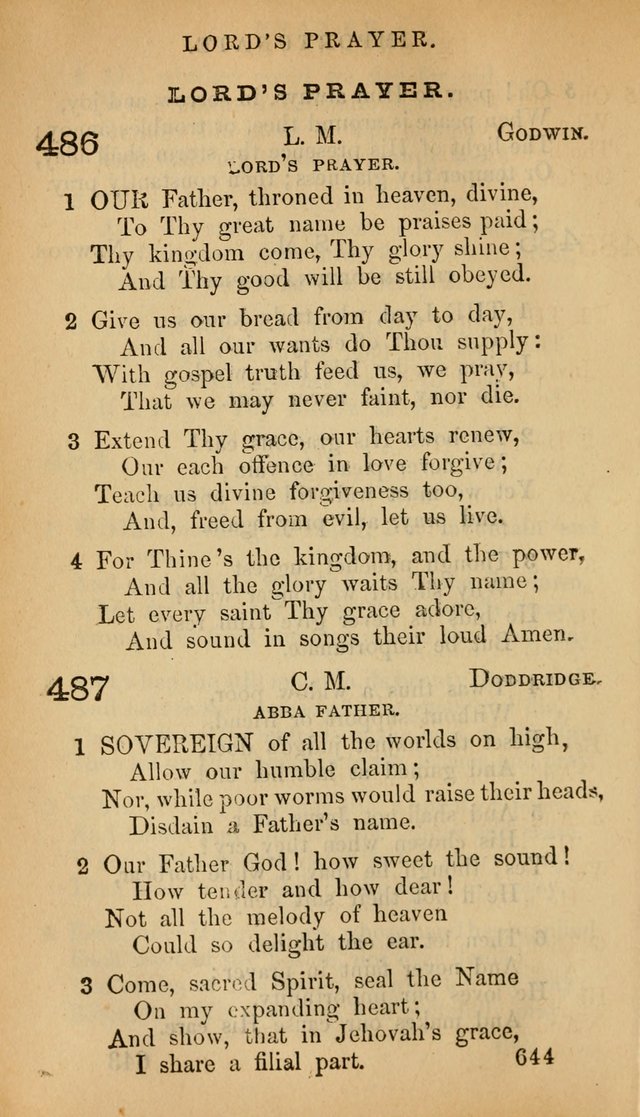 The Psalms and Hymns, with the Doctrinal Standards and Liturgy of the Reformed Protestant Dutch Church in North America page 1678