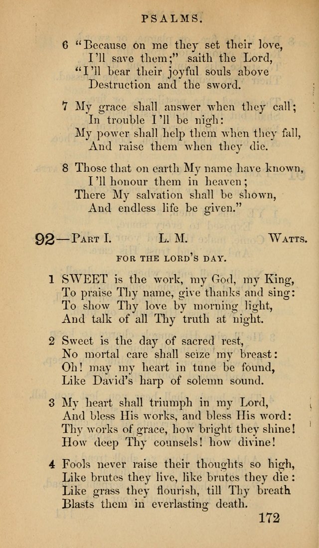 The Psalms and Hymns, with the Doctrinal Standards and Liturgy of the Reformed Protestant Dutch Church in North America page 180