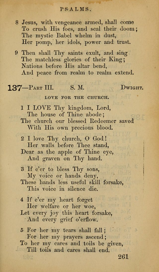 The Psalms and Hymns, with the Doctrinal Standards and Liturgy of the Reformed Protestant Dutch Church in North America page 269