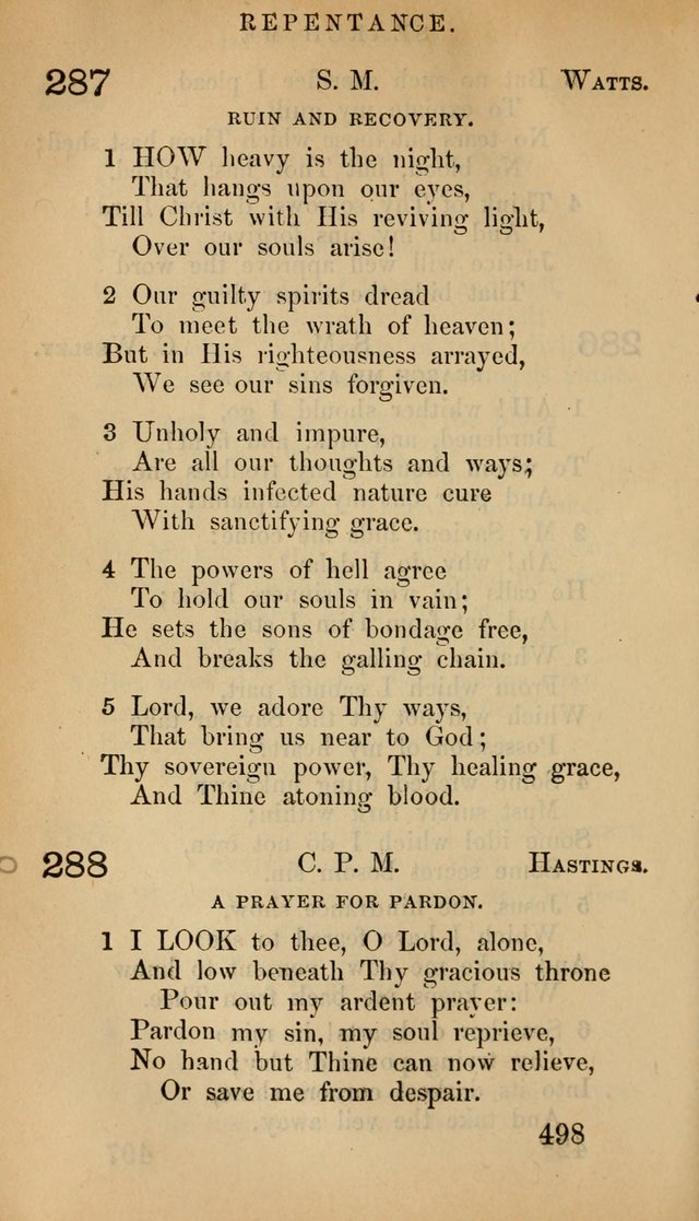 The Psalms and Hymns, with the Doctrinal Standards and Liturgy of the Reformed Protestant Dutch Church in North America page 506