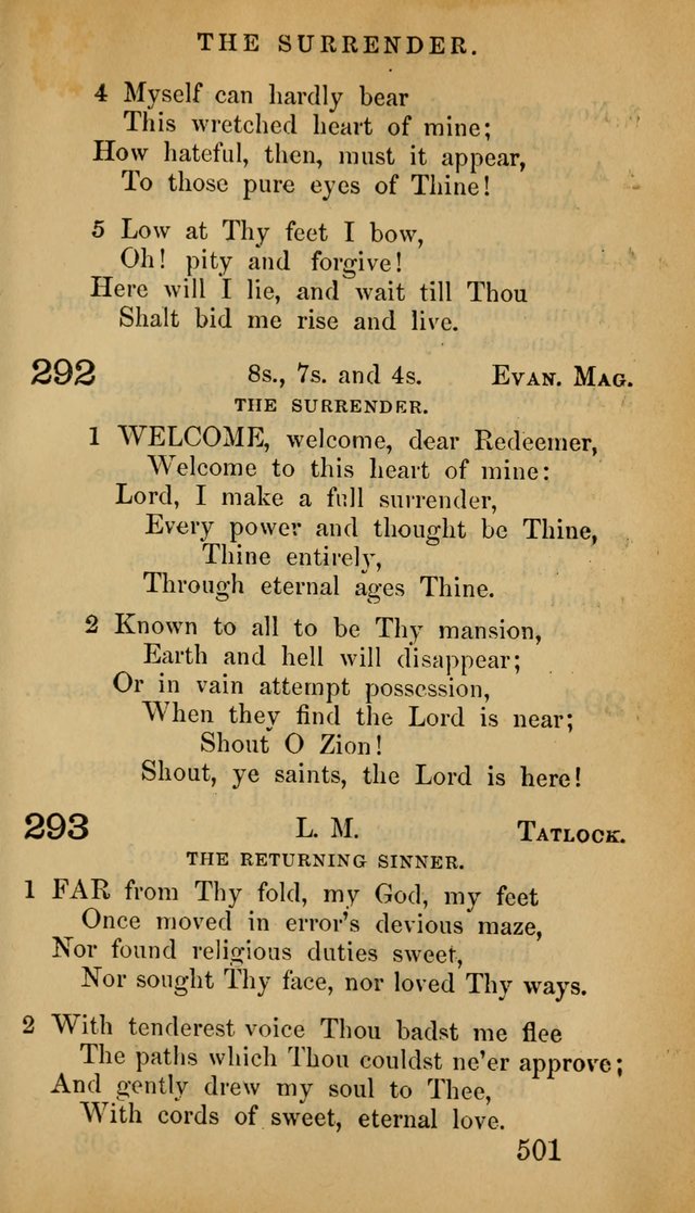 The Psalms and Hymns, with the Doctrinal Standards and Liturgy of the Reformed Protestant Dutch Church in North America page 509
