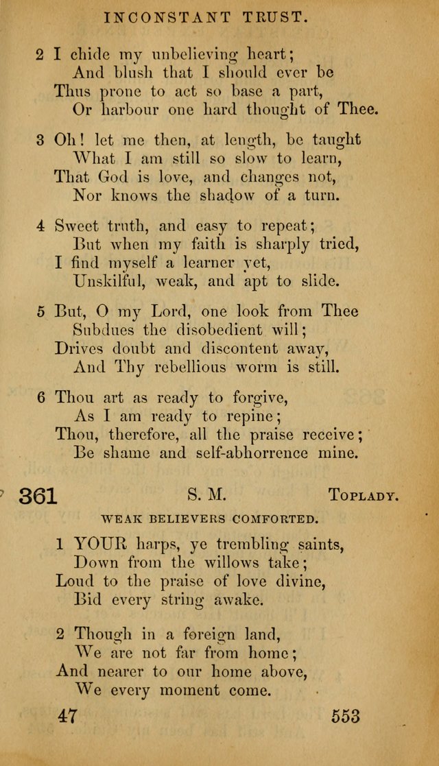 The Psalms and Hymns, with the Doctrinal Standards and Liturgy of the Reformed Protestant Dutch Church in North America page 561