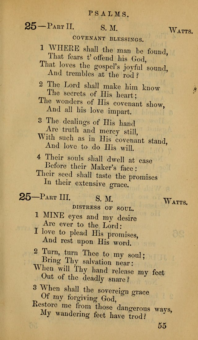 The Psalms and Hymns, with the Doctrinal Standards and Liturgy of the Reformed Protestant Dutch Church in North America page 63