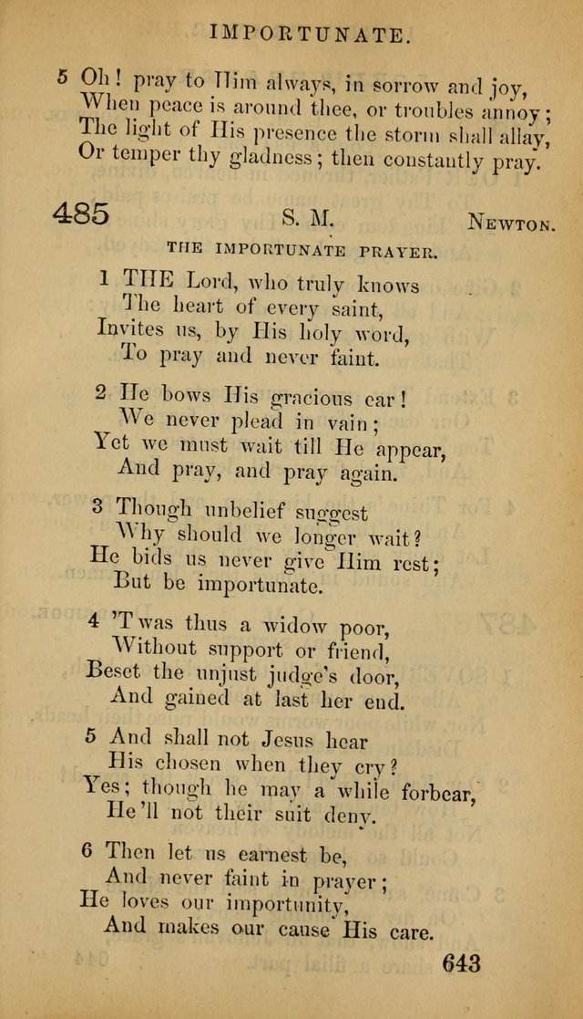 The Psalms and Hymns, with the Doctrinal Standards and Liturgy of the Reformed Protestant Dutch Church in North America page 651