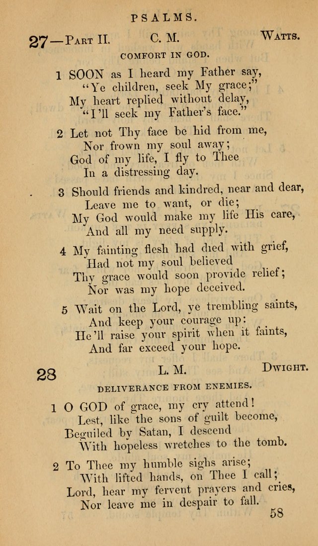 The Psalms and Hymns, with the Doctrinal Standards and Liturgy of the Reformed Protestant Dutch Church in North America page 66