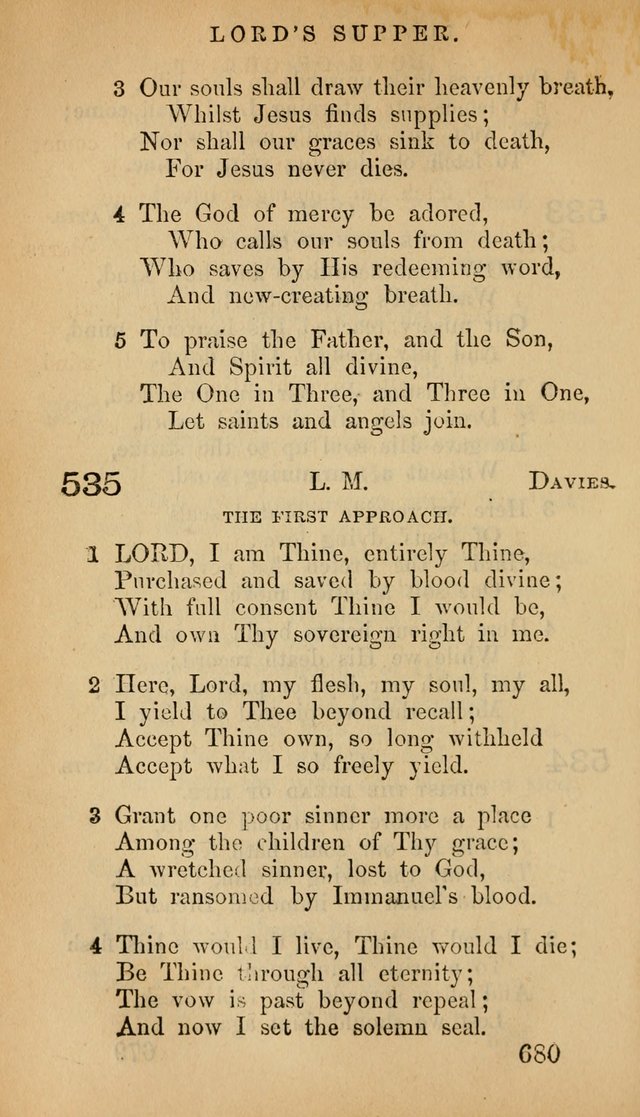 The Psalms and Hymns, with the Doctrinal Standards and Liturgy of the Reformed Protestant Dutch Church in North America page 688