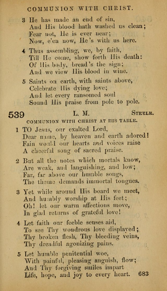 The Psalms and Hymns, with the Doctrinal Standards and Liturgy of the Reformed Protestant Dutch Church in North America page 691