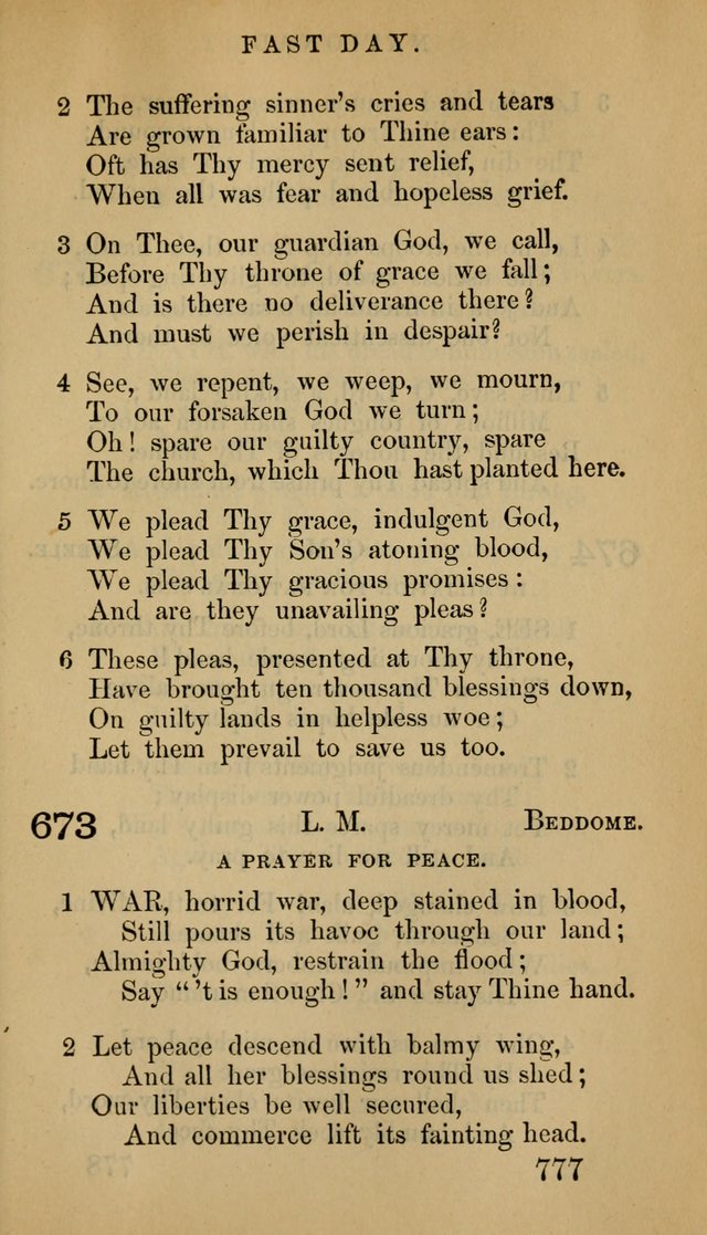 The Psalms and Hymns, with the Doctrinal Standards and Liturgy of the Reformed Protestant Dutch Church in North America page 785