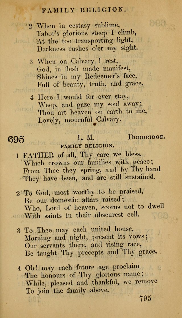 The Psalms and Hymns, with the Doctrinal Standards and Liturgy of the Reformed Protestant Dutch Church in North America page 803