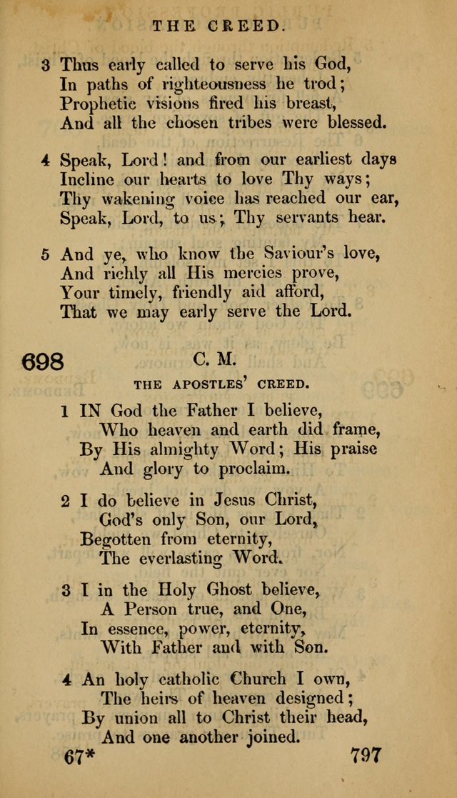 The Psalms and Hymns, with the Doctrinal Standards and Liturgy of the Reformed Protestant Dutch Church in North America page 805