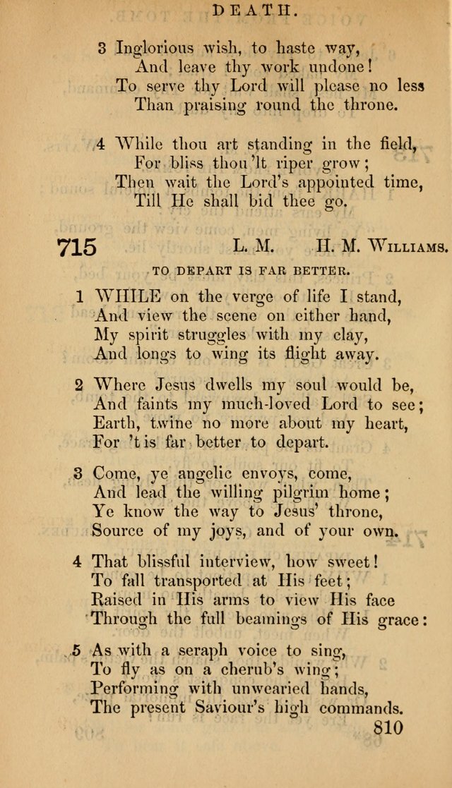 The Psalms and Hymns, with the Doctrinal Standards and Liturgy of the Reformed Protestant Dutch Church in North America page 818