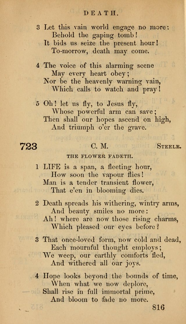 The Psalms and Hymns, with the Doctrinal Standards and Liturgy of the Reformed Protestant Dutch Church in North America page 824