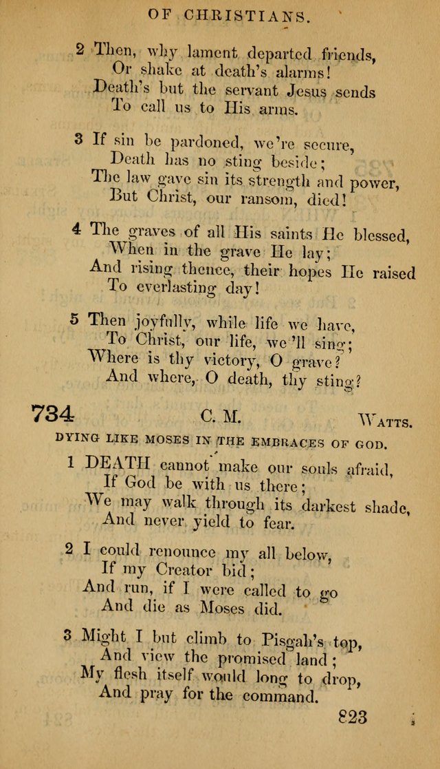 The Psalms and Hymns, with the Doctrinal Standards and Liturgy of the Reformed Protestant Dutch Church in North America page 831