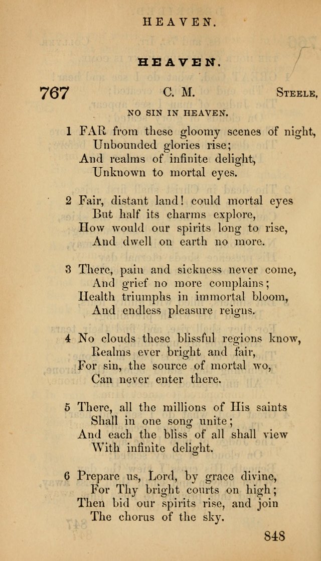 The Psalms and Hymns, with the Doctrinal Standards and Liturgy of the Reformed Protestant Dutch Church in North America page 856