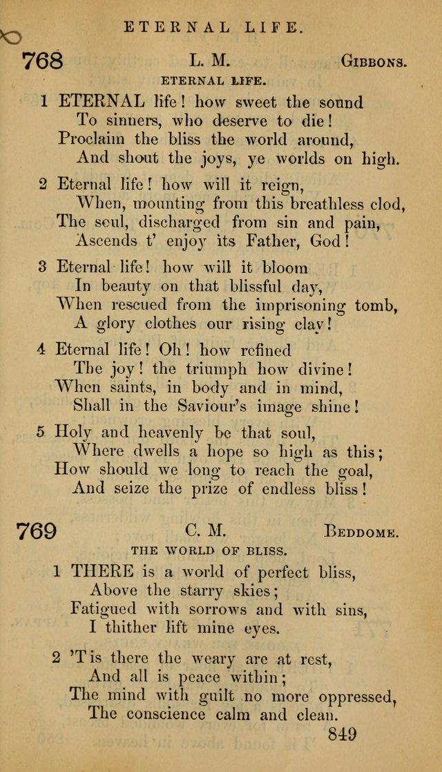 The Psalms and Hymns, with the Doctrinal Standards and Liturgy of the Reformed Protestant Dutch Church in North America page 857