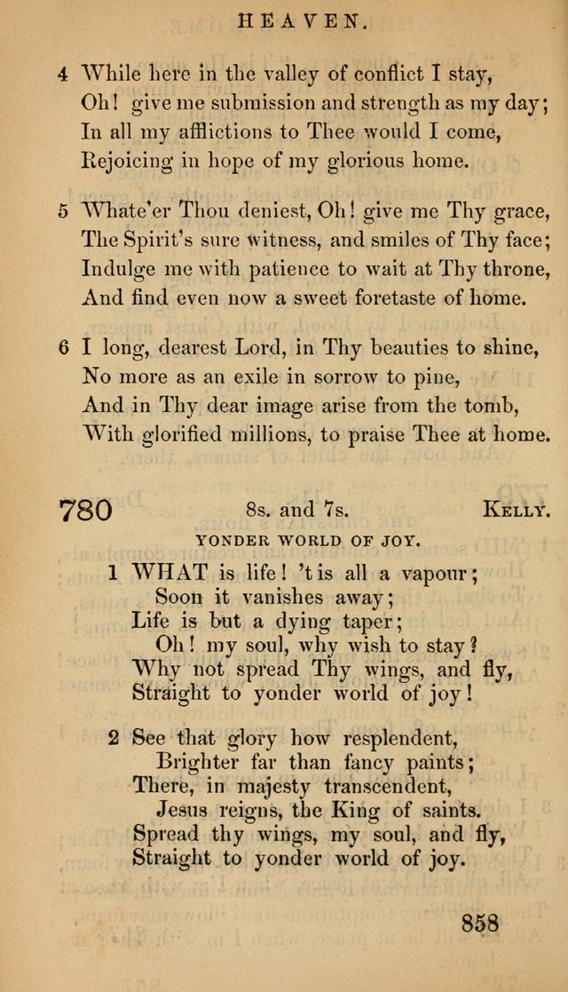 The Psalms and Hymns, with the Doctrinal Standards and Liturgy of the Reformed Protestant Dutch Church in North America page 866