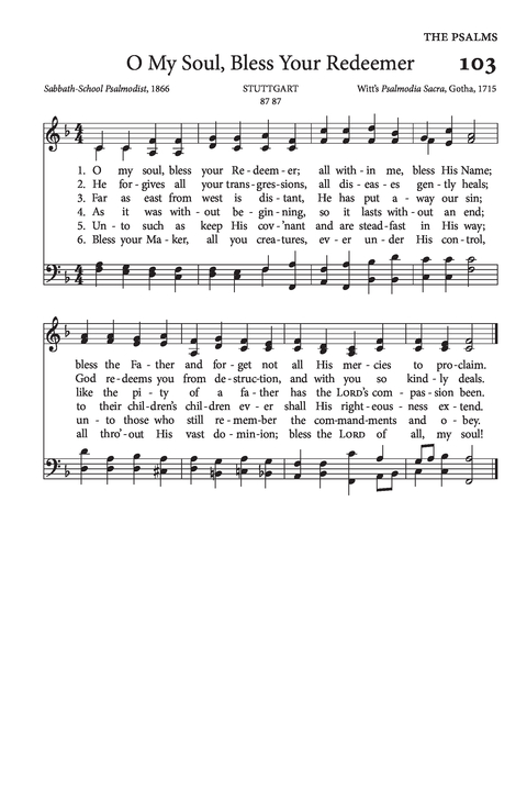 Psalms and Hymns to the Living God page 135