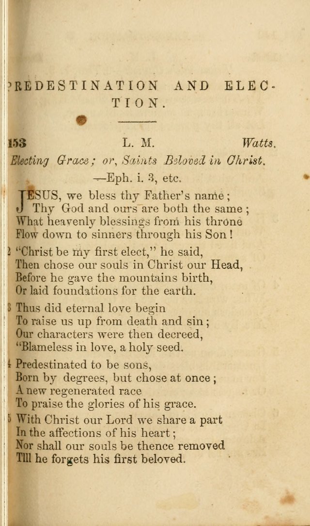 Pocket Hymns: original and selected. designed for the use of the regular Baptist church, and all who love our Lord Jesus Christ page 141