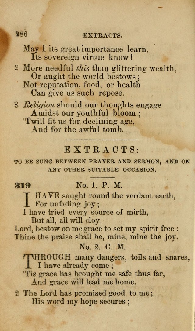 Pocket Hymns: original and selected. designed for the use of the regular Baptist church, and all who love our Lord Jesus Christ page 288