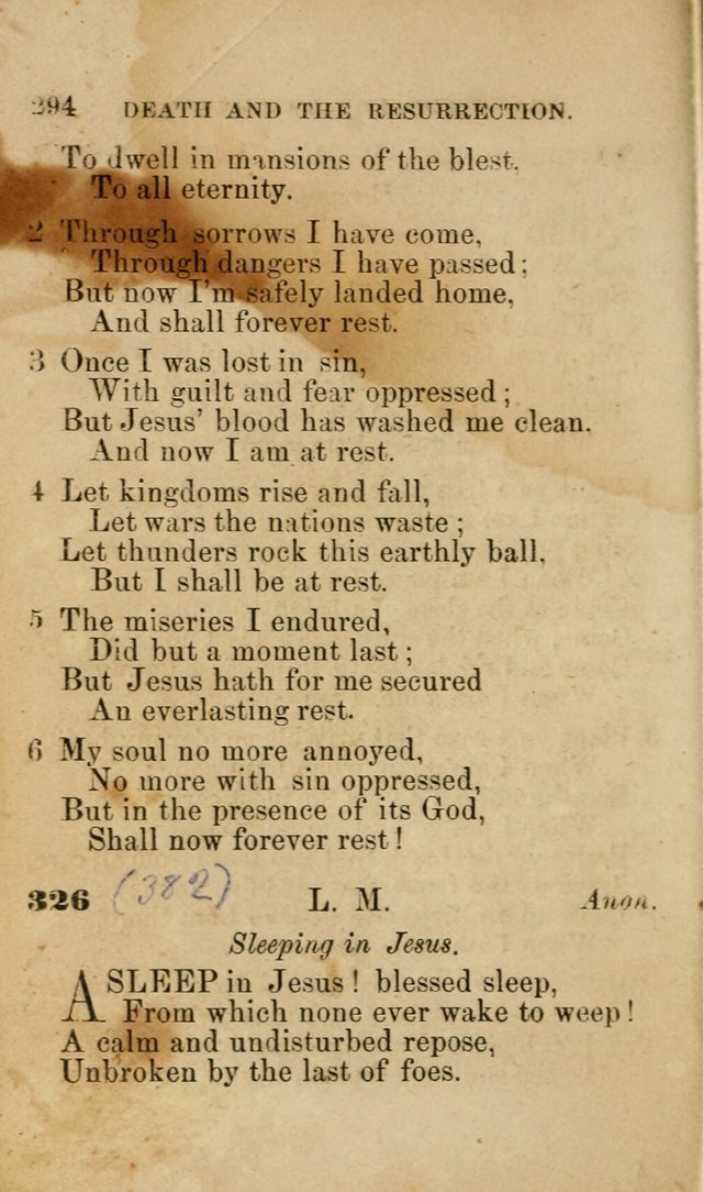 Pocket Hymns: original and selected. designed for the use of the regular Baptist church, and all who love our Lord Jesus Christ page 296