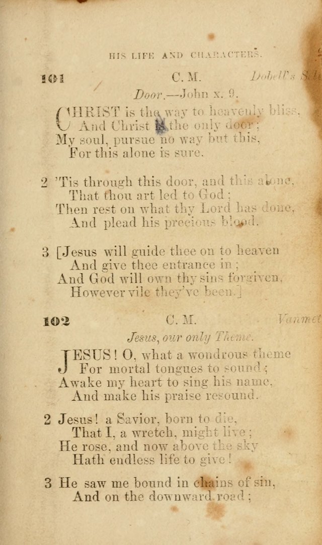 Pocket Hymns: original and selected. designed for the use of the regular Baptist church, and all who love our Lord Jesus Christ page 93