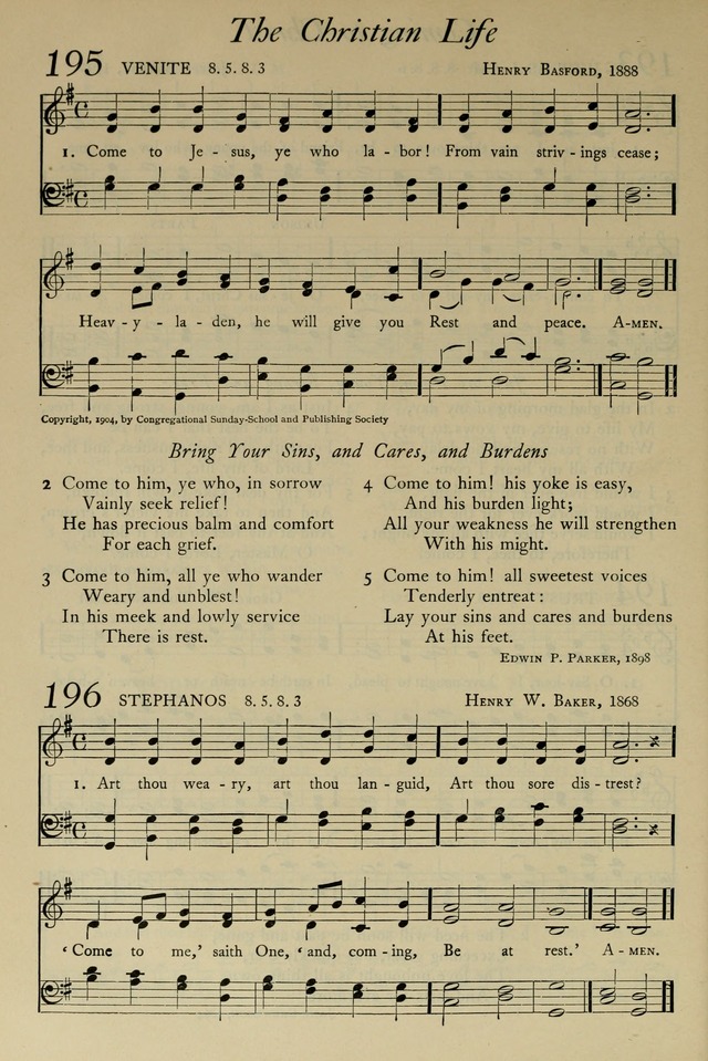 The Pilgrim Hymnal: with responsive readings and other aids to worship page 150