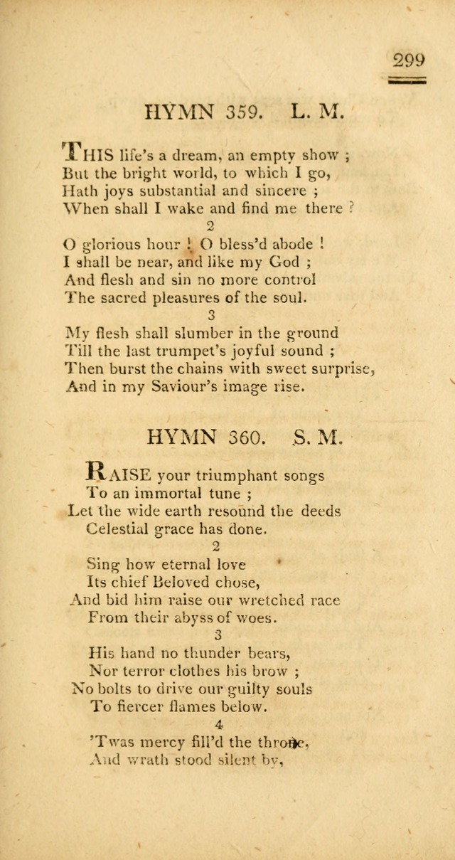 Psalms, Hymns and Spiritual Songs: selected and designed for the use of  the church universal, in public and private devotion; with an appendix, containing the original hymns omitted in the last ed. page 301