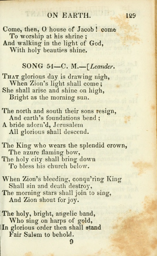 Psalms, Hymns and Spiritual Songs, Original and Selected. (14th stereotype ed.) page 129