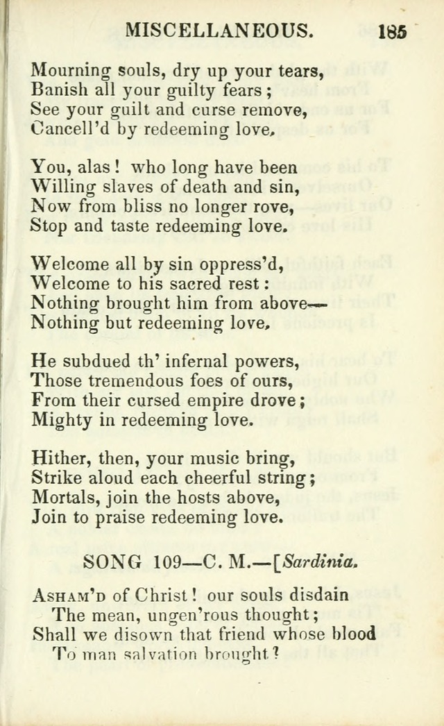 Psalms, Hymns and Spiritual Songs, Original and Selected. (14th stereotype ed.) page 185