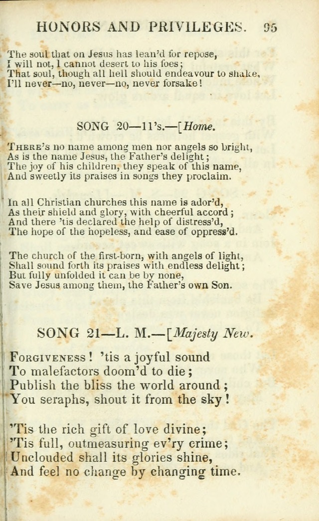 Psalms, Hymns and Spiritual Songs, Original and Selected. (14th stereotype ed.) page 95