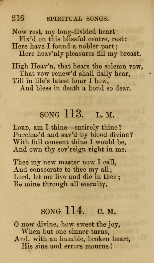 Psalms, Hymns and Spiritual Songs, Original and Selected. (7th ed.) page 216