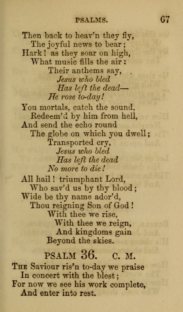 Psalms, Hymns and Spiritual Songs, Original and Selected. (7th ed.) page 67