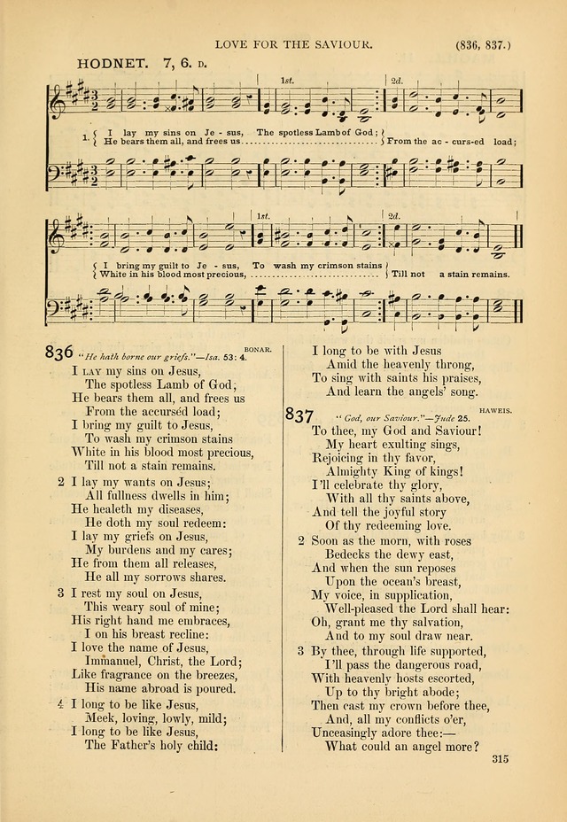 Psalms and Hymns and Spiritual Songs: a manual of worship for the church of Christ page 315