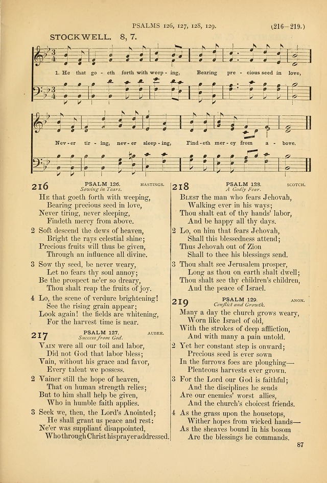 Psalms and Hymns and Spiritual Songs: a manual of worship for the church of Christ page 87