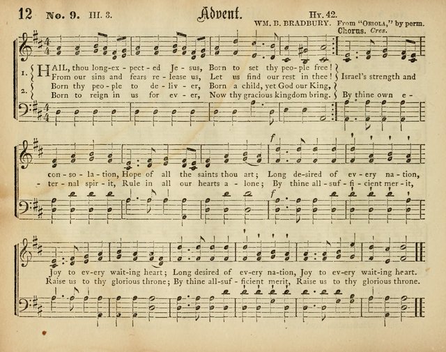 Palm Leaves: a collection of Sunday school tunes and carols for the use of the Protestant Episcopal Church page 12