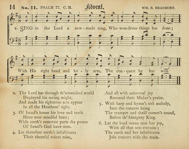 Palm Leaves: a collection of Sunday school tunes and carols for the use of the Protestant Episcopal Church page 14