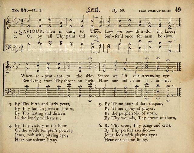 Palm Leaves: a collection of Sunday school tunes and carols for the use of the Protestant Episcopal Church page 49