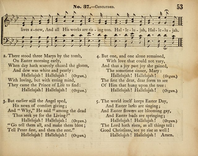 Palm Leaves: a collection of Sunday school tunes and carols for the use of the Protestant Episcopal Church page 53