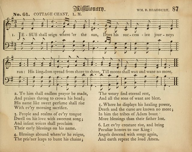 Palm Leaves: a collection of Sunday school tunes and carols for the use of the Protestant Episcopal Church page 87