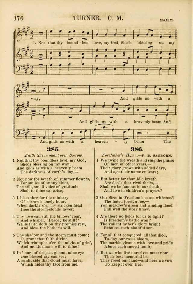The Psalms of Life: A Compilation of Psalms, Hymns, Chants, Anthems, &c. Embodying the Spiritual, Progressive and Reformatory Sentiment of the Present Age page 176