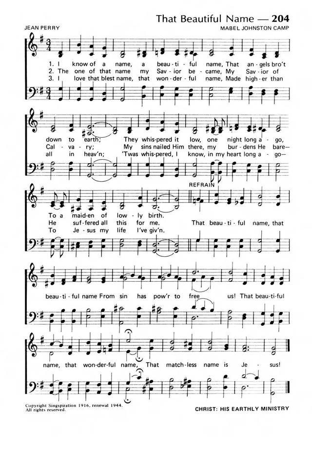 Praise! Our Songs and Hymns page 167