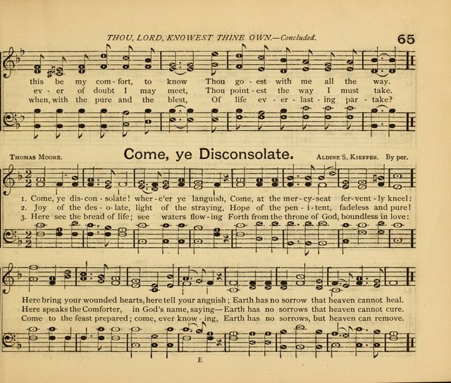 Peerless Praise: a collection of hymns and music for the Sabbath school, with a complete department of elementary instruction in the theory and pract page 21
