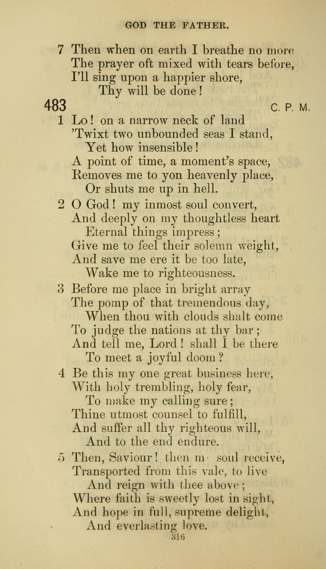 The Presbyterian Hymnal page 316