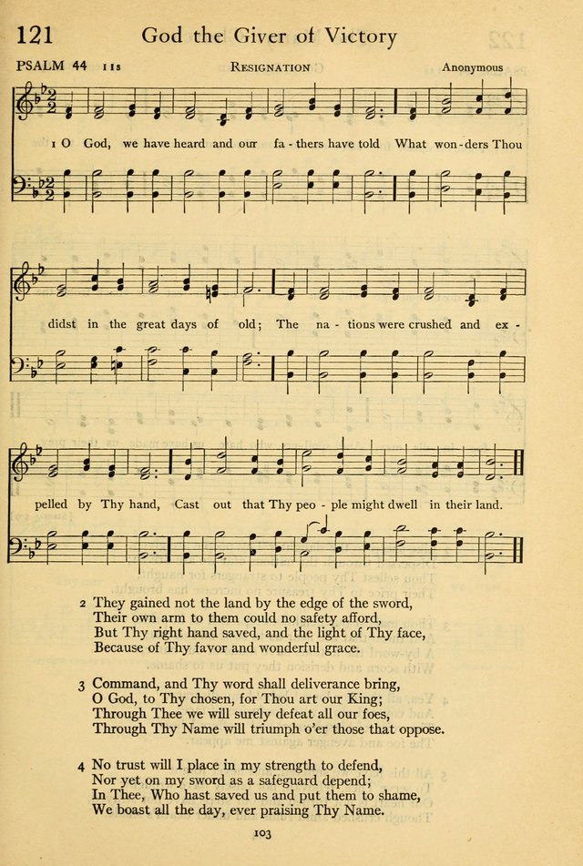 The Psalter: with responsive readings page 103