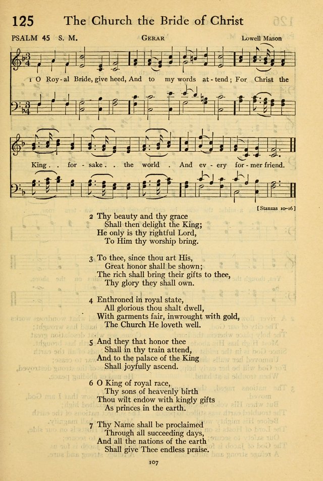 The Psalter: with responsive readings page 107