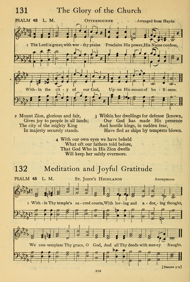 The Psalter: with responsive readings page 112