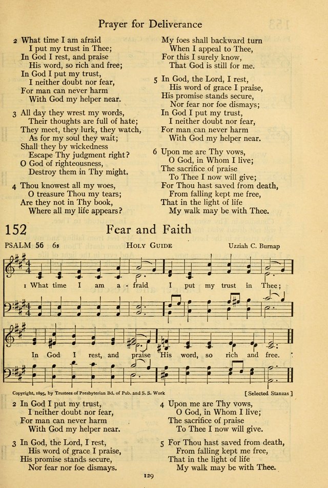 The Psalter: with responsive readings page 129