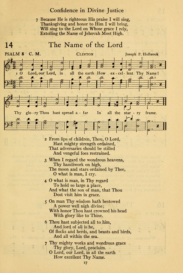The Psalter: with responsive readings page 17
