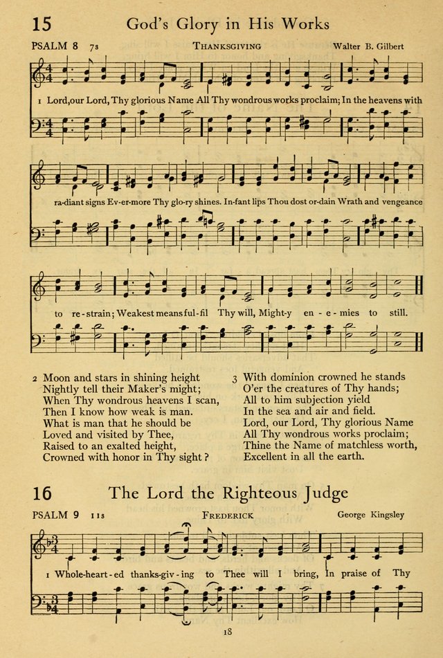 The Psalter: with responsive readings page 18