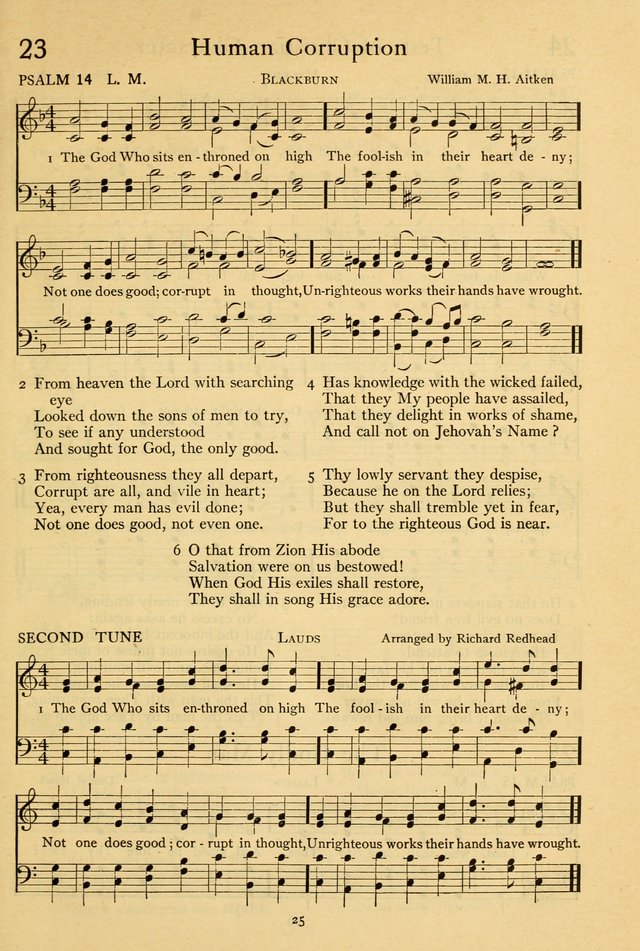 The Psalter: with responsive readings page 25